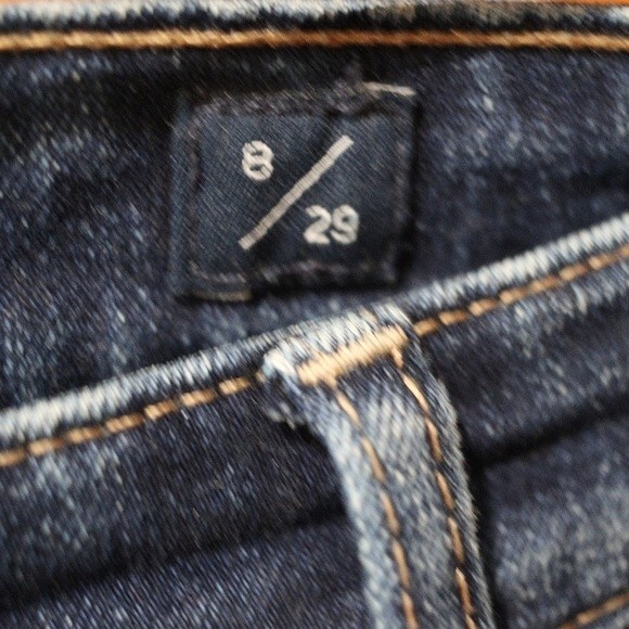 Lucky Brand Sweet Crop Jeans Medium Wash Stretch Mid-Rise Straight Crop Sz 8 - Picture 11 of 14